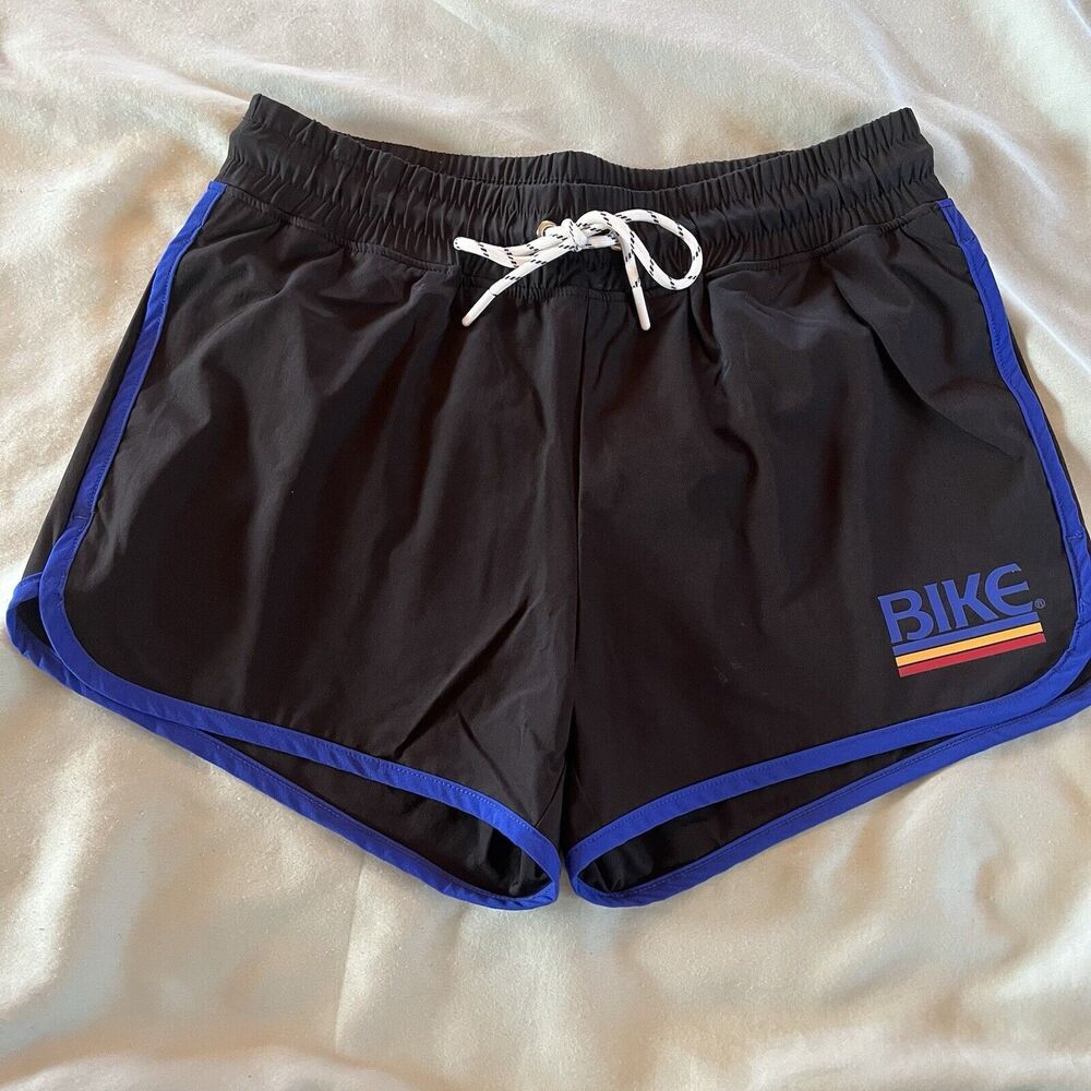 BIKE Unisex Men’s Shorts Athletic Track Short X Small Blue Black EUC